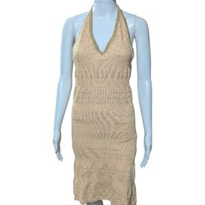 EARTHBOUND Cream Halter Dress